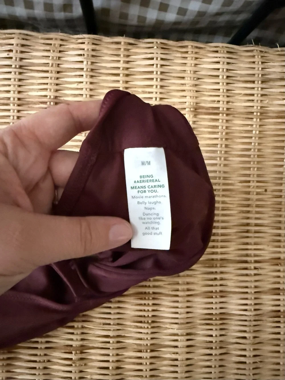 Aerie swim top scoop twist - Burgundy - Picture 3 of 4